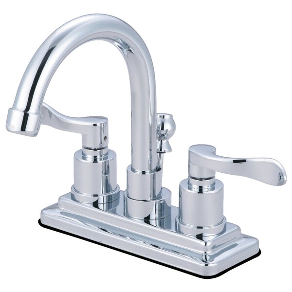 KS8661DFL NuWave 4" Centerset Bathroom Faucet W/ Brass Pop-Up, Chrome